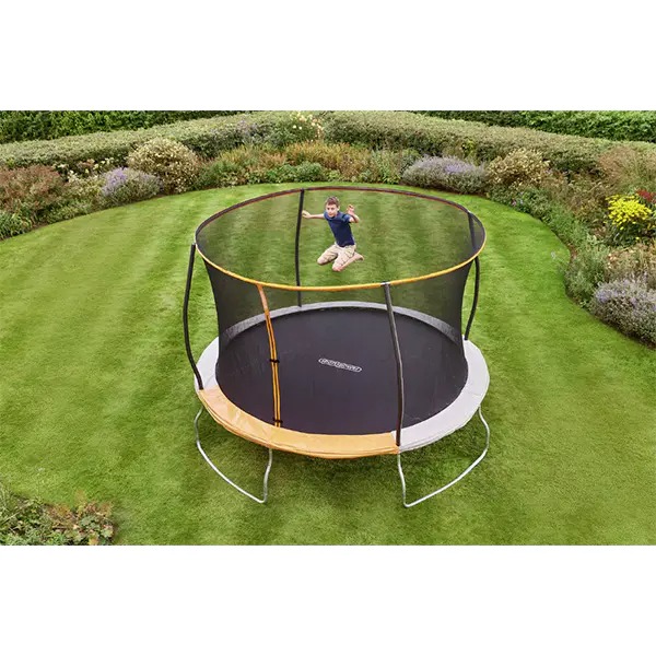 【Sports&Outdoors】【BS】10ft Outdoor Kids Trampoline with Enclosure