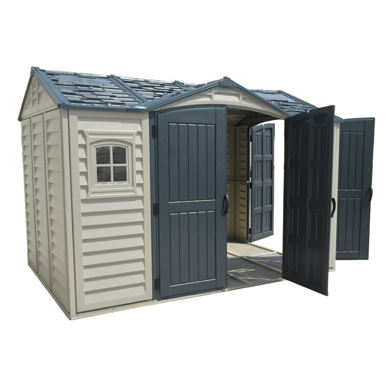 Apex Pro 10 ft. 5 in. W x 8 ft. D Plastic Storage Shed
