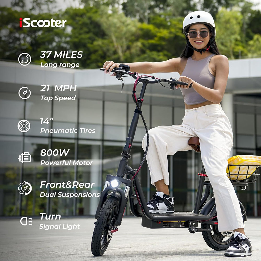 iScooter Electric Scooter with Seat