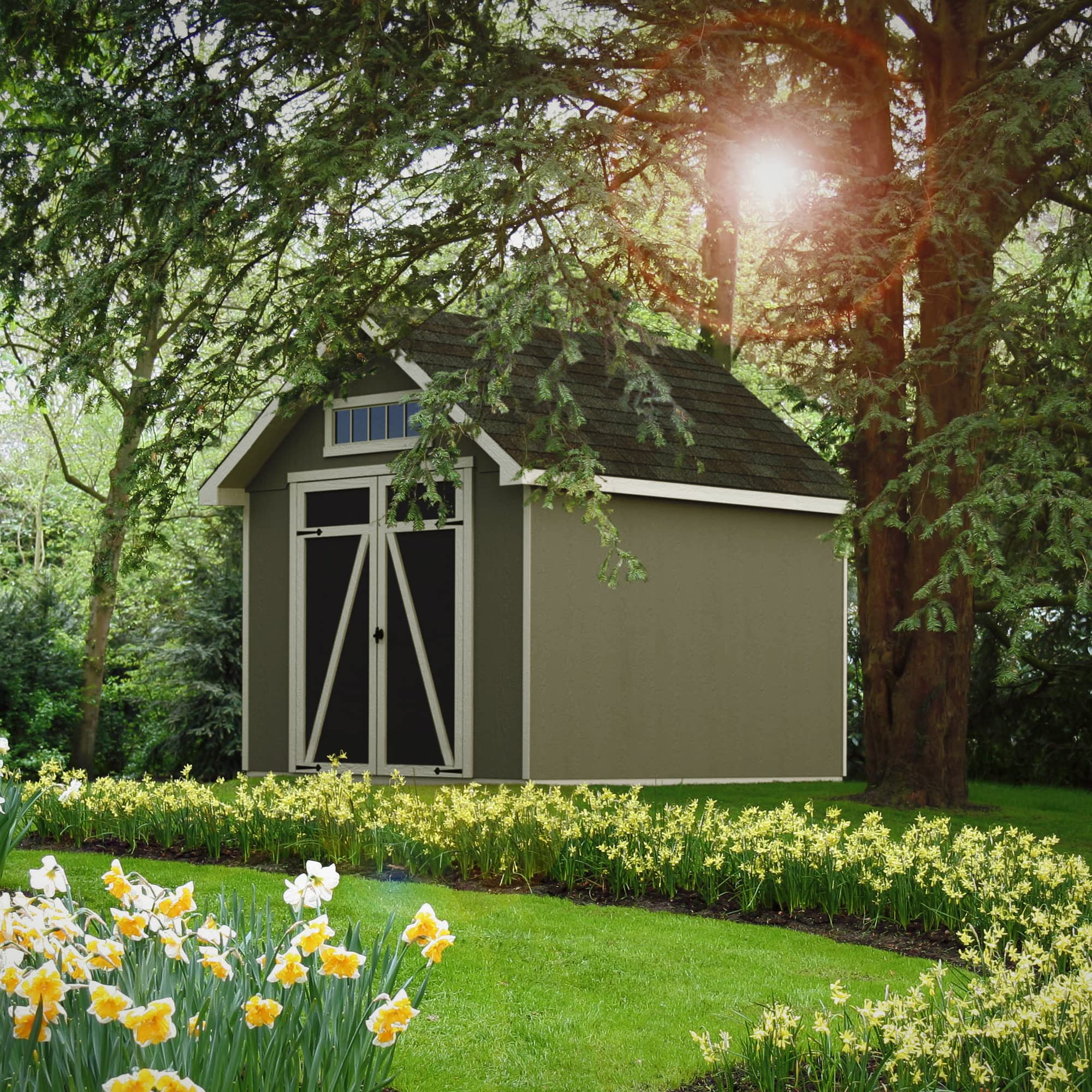 【Storage Shed】Trident 8x12 Do-it-Yourself Wooden Storage Shed