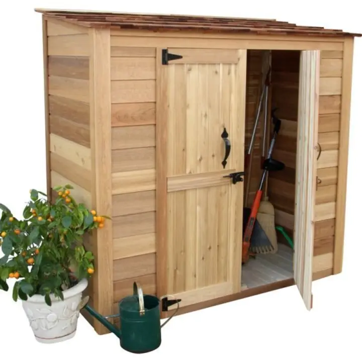 Grand Garden Chalet 6 ft. W x 3 ft. D Solid Wood Tool Shed