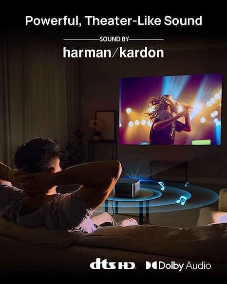 XGIMI Horizon 1080p FHD Projector 4K Supported Movie and Gaming Projector, Harman Kardon Speaker