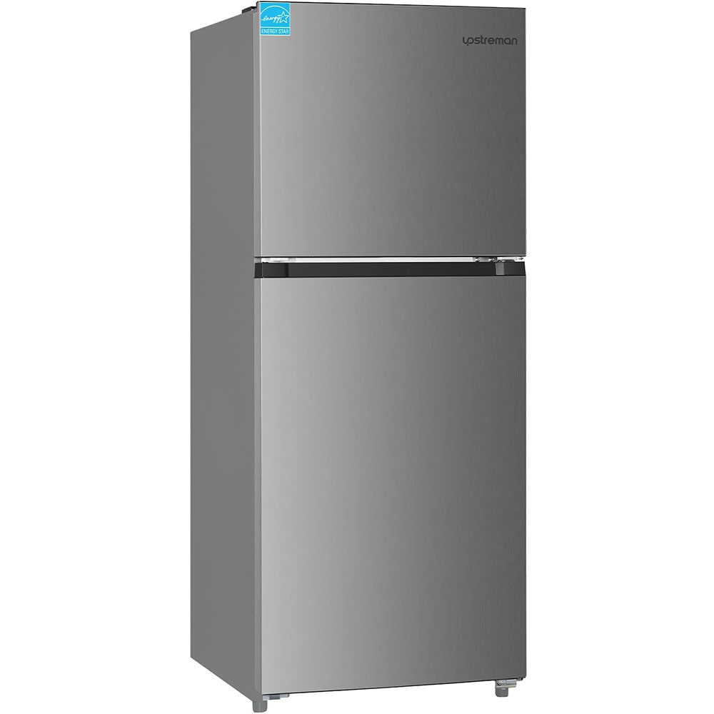 Upstreman Stainless Steel Double Door Refrigerator