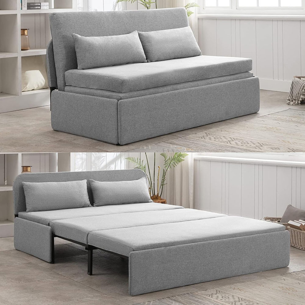 Mjkone Double Bed 2 in 1 Convertible Sofa Bed