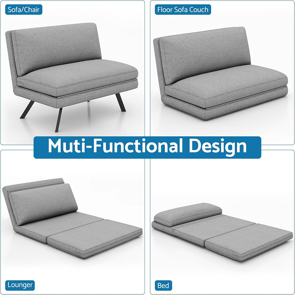 LIFERECORD Convertible Futon Sofa Bed 4 in 1 Multifunctional
