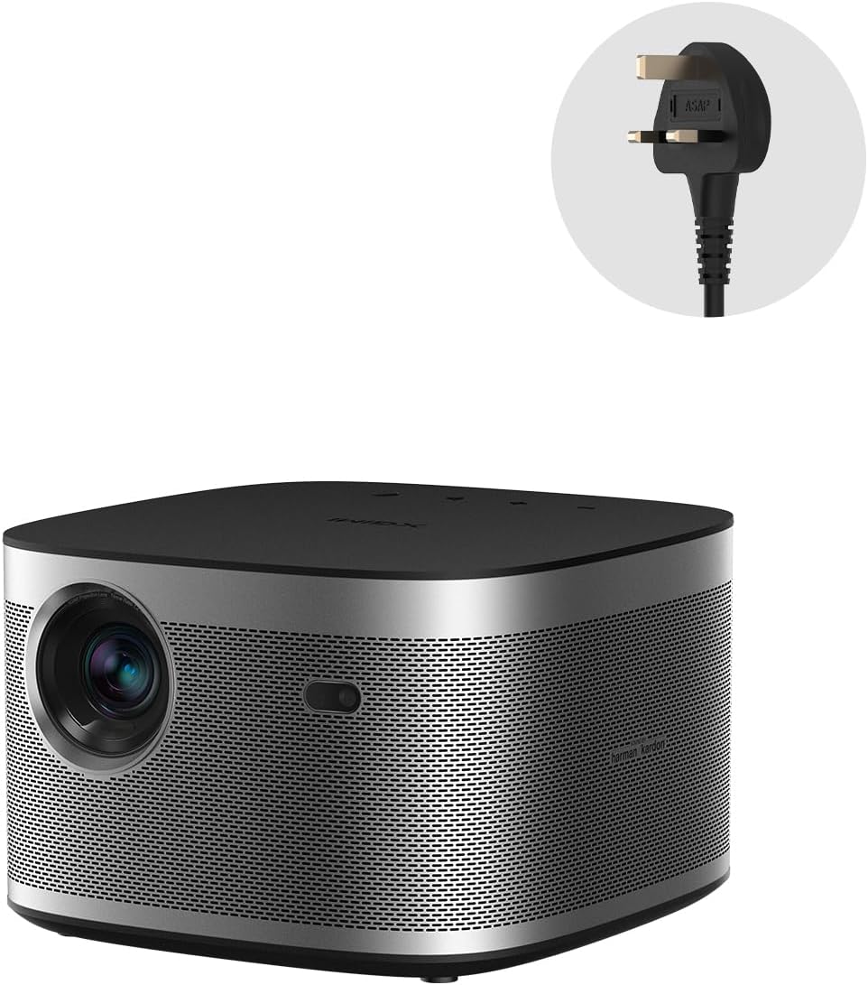 XGIMI Horizon 1080p FHD Projector 4K Supported Movie and Gaming Projector, 1500 ISO Lumens, Harman Kardon Speaker, Auto Focus&Keystone ISA Technology Android TV 10.0 Wireless Casting WiFi Bluetooth